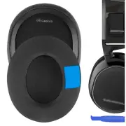 Geekria Cooling-Gel Ear Pads for SteelSeries Arctis 7 Headphones (Black)