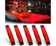 5Pcs Marine Lights 12V Waterproof Marine Navigation Lights Stern Light For Ship Kayaking