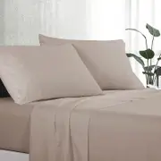 1 x Luxton Pure Plain Soft Sheet Set Linen (Single, King Single, Double, Queen, King)