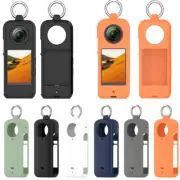 For Insta360 X3 Handheld Camera Silicone Protective Case Non-Slip with Hooks