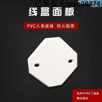 在飛比找Yahoo!奇摩拍賣優惠-PVC八角面板空白有孔蓋板塑料無孔外蓋高位燈座盒通用防塵蓋H