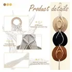 19 Styles Boho Hand-Woven Macrame Hat Display Rack Wall Decor Hanging Cap Holder