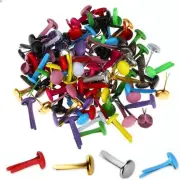 200x Mini Metal Brads Paper Fasteners Brads for DIY Project Crafts Scrapbook