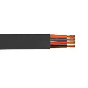 100' 16/8 Flat Festoon Cable PVC Jacket Wire 600V Black