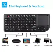 2.4G RF Wireless Keyboard Spanish French Russian English Keyboard Touchpad Mouse
