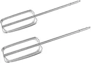 IWOWHERO 2 Pcs Stainless Steel Egg Whisk Attachments for Electric Mixer Drill Compatible Kitchen Beaters for Whipping Eggs Mixing Dough