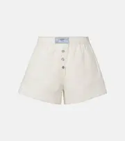 [Ganni] Ganni Cotton-blend shorts AU 10 white