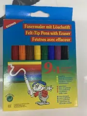 NEW/UNUSED Vintage Gonis Magic Pens - Felt Tip Pens With Eraser, 10 Pack,German