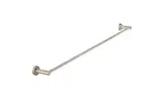 MEIR Round Brass Single Towel Rail - Champagne - 900mm