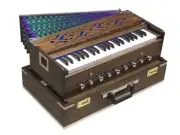 Harmonium Portable 3.5 octave 9 Stops Double Reeds 7 Fold Bellow Tuned to 440 Hz