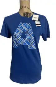 Adidas Ladies XS Shirt A Blue EQTBLU Climalite Short Sleeve New With Tags