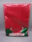 Red Fabric Vintage KMART Holiday Tablecloth 60" x 120" Oblong -NEW