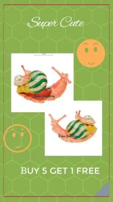 Keepsake Trinket Crystal Jewellery Box Salmon Pink SNAIL ESCARGOT Model JB1191