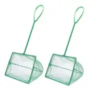 2 Pack Aquarium Net Fish Net, Small Net, Multi-Size Fine Mesh 6 Inch Green