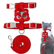 Cat Harness, Cat Travel Harness, Leak Proof Kitten Chest Leashes, Adjustable Chest Hardness for Cats, Pet Outerwear Supplies for Cat