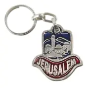Jerusalem HAMSA Hand Pendant Charm Holy souvenir Key Ring Chain Kabbalah Luck
