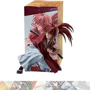BANDAI SPIRITS Kenshi n Himur a: 12cm Vibration Stars Statue Figurine Bundled with 1 A.C.G. Compatible Theme Trading Card (88968)