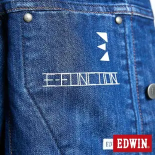 【EDWIN】男裝 E-FUNCTION牛仔外套(原藍磨-無帽款)