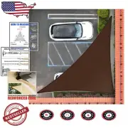 Customizable 200GSM Heavy-Duty Brown Triangle Shade Sail - 3-