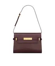 Saint Laurent Manhattan Small Shoulder Bag One size Red Cabernet Sauvignon