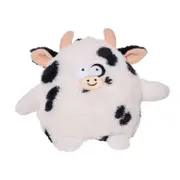 Happy Tails Round Cow Plush Toy