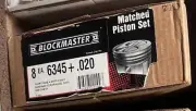 Hi-Tech 6345+.020 Set of 8 Pistons fits 350 Chevrolet GM