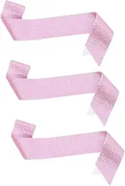 Abaodam 3pcs Glitter Sash DIY Blank Sashes for Women Fashionable Party Accessory for Wedding Birthday