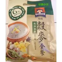 在飛比找蝦皮購物優惠-QUAKER桂格-穀麥全餐 無添加糖 黑芝麻/綜合核果（蝦拼