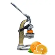 Artisan Crafted Cast Aluminum Professional Grade Manual Hand Press Juicer Gold