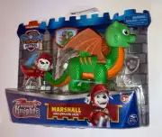 Paw Patrol Rescue Knights Marshall and Dragon Jade Action Figure In Hand New