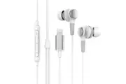 Rewyre MFI Certified Lightning Wired Mic and Volume Control Earphones White