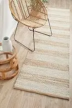Rug Culture Noosa Runner Rug, Natural/White, 300 x 80 cm Size