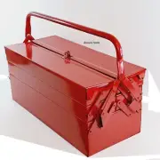 TOOL BOX - 5 TRAY- ALL METAL- FOLDING CANTILEVER TYPE- NEW.