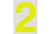 MVP 15cm Day Glo Number 2 Cams Approved VPR-025-2