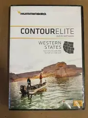 HUMMINBIRD CONTOUR ELITE WESTERN STATES GPS MAP 600012-1 MARINE BOAT