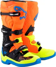 Alpinestars Tech 5, boots , color: Neon-Orange/Blue/Neon-Yellow , size: 14 US