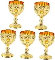 Gatuida 5pcs Unique Home Accessory Portable Retro Wine Cup Multi-Function Household Drink Cup Easy Clean Mini