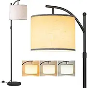 Clora Floor Lamps with 3 Color Temperatures Standing Lamp Tall with Adjustable Height for Living Room Bedroom Office Classroom Dorm 12W Bulb Included