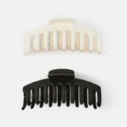 2 Pack Barrel Claw Hair Clips