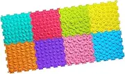 Guohetuk Children's Massage Game, Puzzle Game Tap, Sensory Floors Carpet, Children's Game Mats for Children, Adults, 8Pcs