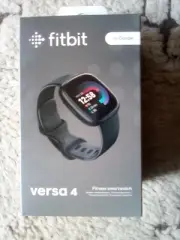 Fitbit Versa 4 Fitness Smartwatch - Graphite & Black Infinity Band Sealed Box