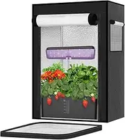 Grow Tent for Aerogarden Hydroponic Grow System,18.9''x13.7''x20.8'', Grow Machine Protective Cover,Black Indoor Hydroponic Anti-Light Complete System,High Reflective Mylar for Hydroponic Indoor Plant