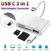 Type-C to USB A Adapter Memory Card Reader Support MMC Micro SD /SDHC/TF/OTG AUS