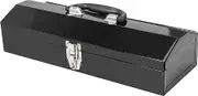 Torin ATB102B 16" Hip Roof Style Portable Steel Tool Box with Metal Latch Closure, Black