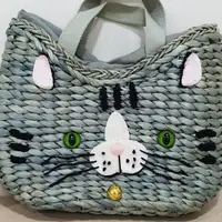 在飛比找蝦皮購物優惠-ROOTOTE 貓咪編織手提包