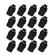 E27/E26 Lamp Holder - 16 PCS Black Edison Retro Pendant Lamp Holder, Heat & F...