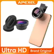 Apexel On-Clip Portable Macro Phone Lens Camera Wide Angle HD for iPhone Android