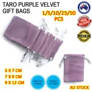 Taro Purple Velvet Pouch Drawstring Bags Wedding Favours Gift Party Jewellery Pa