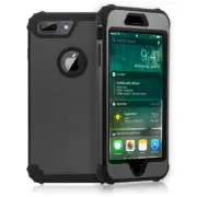 For iPhone 8 7, 3in1 Shockproof Rugged PC Tough Case with Inner TPU Bumper Cover