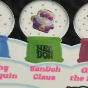 NEE DOH Snow Globe Christmas Squeeze Stress Toy Squish-N-Flow San Doh Claus
